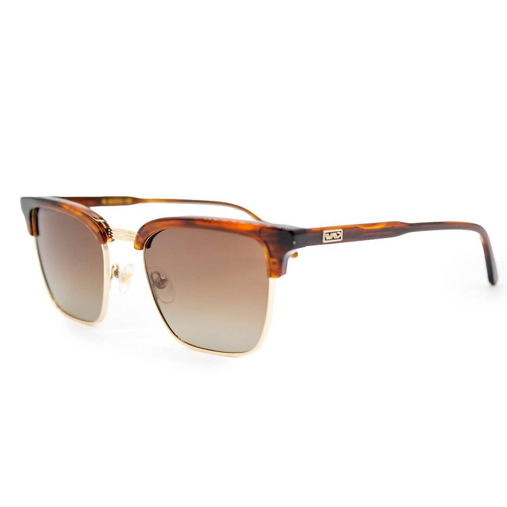 NEW WMP EYEWEAR jaxon unisex polarized rectangular sunglasses in mesquite tortoi - Picture 3 of 5